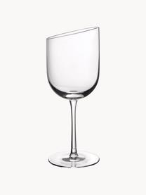 Rode wijnglazen NewMoon, 4 stuks, Glas, Transparant, Ø 8 x H 22 cm, 405 ml