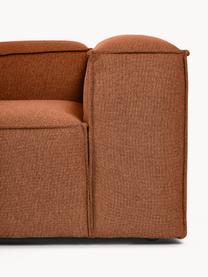 Narożna sofa modułowa XL Lennon, Tapicerka: 100% poliester Dzięki tka, Stelaż: lite drewno, sklejka, Nogi: tworzywo sztuczne, Terakotowa tkanina, S 329 x G 269 cm,  prawostronna