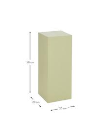 Dřevěný dekorativní sloup Smash, dřevovláknitá deska střední hustoty (MDF), Světle zelená, Š 20 cm, V 50 cm