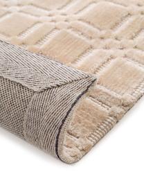 Tapis en viscose blanc crème Nelson, Crème