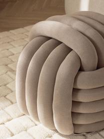 Puf nudo Twist, Funda: 100% algodón, Beige claro, An 54 x Al 45 cm