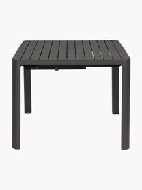 Table de jardin extensible Kiplin, 97 - 150 x 150 cm, Aluminium, revêtement par poudre, Anthracite, larg. 97 - 150 x prof. 150 cm