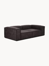 Modulares Sofa Lennon (3-Sitzer) aus recyceltem Leder, Bezug: Recyceltes Leder (70 % Le, Gestell: Massives Holz, Sperrholz, Leder Taupe, B 238 x T 119 cm