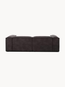 Modulares Sofa Lennon (3-Sitzer) aus recyceltem Leder, Bezug: Recyceltes Leder (70 % Le, Gestell: Massives Holz, Sperrholz, Leder Taupe, B 238 x T 119 cm