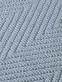 Tapis de bain coton avec imprimé chevrons Soft, Bleu