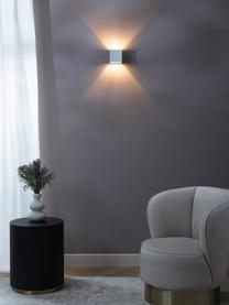 Wandlamp Jayla, Gepoedercoat metaal, Wit, B 10 x H 10 cm