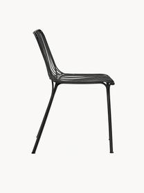 Zahradní židle Hiray, Pozinkovaná lakovaná ocel, Černá, Š 53 cm, V 55 cm