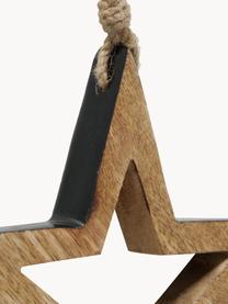 Sterren hangers Paimio, 3 stuks, Gecoat hout, Donker hout, zwart, Set met verschillende formaten