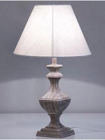 Lámpara de mesa Manuel, Base de la lámpara: fibras de densidad media , Pantalla: lino, Beige, gris, Ø 13 x Al 43 cm