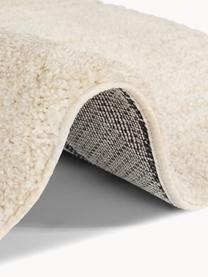 Runder Hochflor-Teppich Norwalk mit geometrischem Muster, 100 % Polypropylen, Cremeweiß, Ø 160 cm (Größe L)
