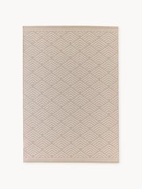 Tapis d'extérieur à poils ras Milano, Beige, blanc, larg. 160 x long. 230 cm (taille M)