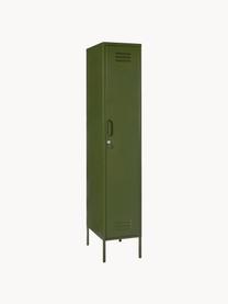 Malá šatní skříň The Skinny, Ocel s práškovým nástřikem, Tmavě zelená, Š 35 cm, V 183 cm