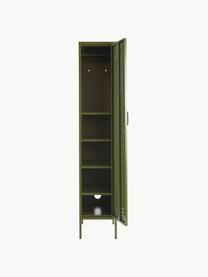 Kleiner Kleiderschrank The Skinny, Stahl, pulverbeschichtet, Dunkelgrün, B 35 x H 183 cm