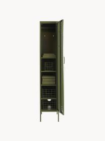 Petite armoire The Skinny, Acier, revêtement par poudre, Vert foncé, larg. 35 x haut. 183 cm