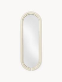 Ovaler Ganzkörperspiegel Mael, Spiegelfläche: Spiegelglas Dieses Produk, Off White, B 50 x H 140 cm