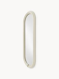 Ovaler Ganzkörperspiegel Mael, Spiegelfläche: Spiegelglas Dieses Produk, Off White, B 50 x H 140 cm