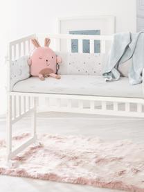 Výškovo nastaviteľná bočná detská posteľ s kolieskami Star Magic, 45 x 90 cm, Biela, Š 45 x D 90 cm