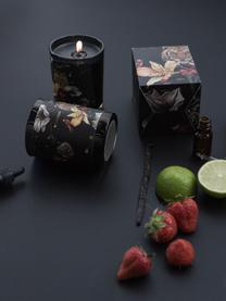 Vela perfumada Wilderness (piña y fruta de la pasión), Recipiente: vidrio, Negro, Ø 8 x Al 10 cm