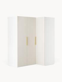 Armoire d'angle modulaire Simone, larg. 165 cm, plusieurs variantes, Bois, beige, Basic Interior : larg. 165 x haut. 236 cm, avec module d'angle