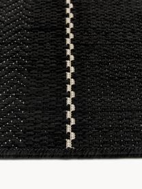 Alfombra de interior/exterior Sunshine, Negro, crema, An 80 x L 300 cm