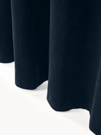 Cortinas oscurecedoras de terciopelo con ojales Rush, 2 uds., 100% poliéster (reciclado) con certificado GRS, Azul oscuro, An 135 x L 260 cm