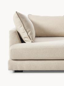 Ecksofa Tribeca, Bezug: 100 % Polyester Der hochw, Gestell: Massives Kiefernholz, FSC, Füße: Massives Buchenholz, lack, Webstoff Beige, B 274 x T 192 cm, Eckteil rechts