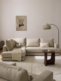 Ecksofa Tribeca, Bezug: 100 % Polyester Der hochw, Gestell: Massives Kiefernholz, Webstoff Beige, B 274 x T 192 cm, Eckteil rechts