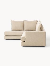 Ecksofa Tribeca, Bezug: 100 % Polyester Der hochw, Gestell: Massives Kiefernholz, Füße: Massives Buchenholz, lack, Webstoff Beige, B 274 x T 192 cm, Eckteil rechts