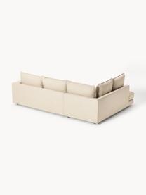 Ecksofa Tribeca, Bezug: 100 % Polyester Der hochw, Gestell: Massives Kiefernholz, Webstoff Beige, B 274 x T 192 cm, Eckteil rechts