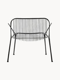 Fauteuil de jardin Hiray, Acier galvanisé, laqué, Noir, larg. 73 x prof. 65 cm