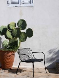 Fotel ogrodowy Hiray, Stal ocynkowana, lakierowana, Czarny, 73 x 65 cm