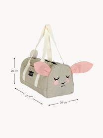 Tasche Bunny mit Schultergurten, 100 % Bio-Baumwolle, GOTS-zertifiziert, Greige, B 40 x H 20 cm