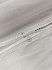 Housse de couette en percale de coton Debbie, Beige clair, larg. 200 x long. 200 cm