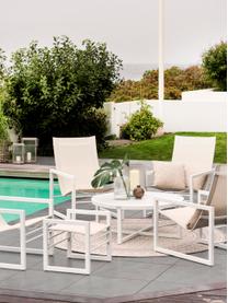 Table de jardin ronde blanche Vevi, Blanc