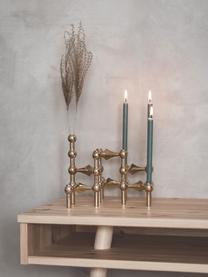 Tenké stolní svíčky Stoff Nagel, 12 ks, Parafínový vosk, Šalvějově zelená, Ø 1 cm, V 18 cm
