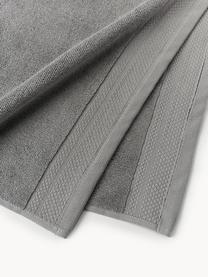Handtuch Premium aus Bio-Baumwolle in verschiedenen Größen, 100 % Bio-Baumwolle, GOTS-zertifiziert (von GCL International, GCL-300517)
 Schwere Qualität, 600 g/m², Dunkelgrau, Handtuch, B 50 x L 100 cm