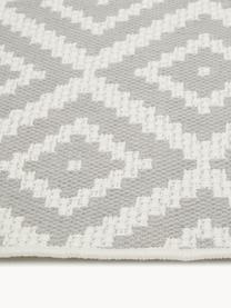 Tapis d'extérieur Miami, 70 % polypropylène, 30 % polyester, Gris, blanc, larg. 80 x long. 150 cm (taille XS)