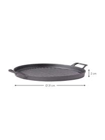 Grillschotel Monte Raw, Gietijzer, Zwart, Ø 31 x H 2 cm