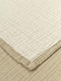 Colcha muselina de algodón Liv, 100% algodón, Beige, marrón claro, An 180 x L 260 cm (para camas de 140 x 200 cm)