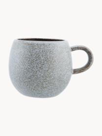 Tasses à thé artisanales Addison, 3 élém., Grès cérame, Gris, nougat, blanc cassé, chiné, Ø 11 x haut. 10 cm, 500 ml