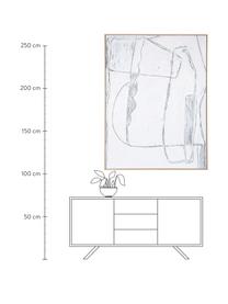 Tableau encadré Brutalism, Blanc, noir, larg. 120 x haut. 160 cm