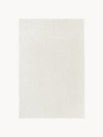 Ručne tkaný koberec s krátkym vlasom Willow, 100% polyester s certifikátom GRS, Krémovobiela, Š 120 x D 180 cm (veľkosť S)