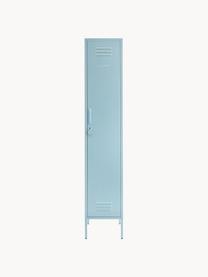 Kleiner Kleiderschrank The Skinny, Stahl, pulverbeschichtet, Hellblau, B 35 x H 183 cm