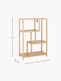 Scaffale in bambù Moso, Legno di bambù, Legno di bambù, Larg. 77 x Alt. 114 cm