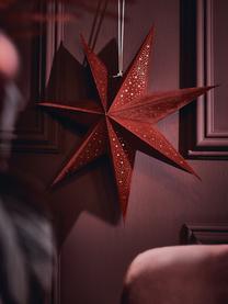 Grandes étoiles lumineuses Amelia, 2 pièces, Papier, Rouge, larg. 60 x haut. 60 cm