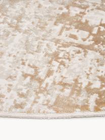 Tappeto rotondo lucido Cordoba, Retro: poliestere, Tonalità beige, Ø 150 cm (taglia M)
