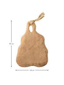 Prkénko z mangového dřeva Naturell, D 40 cm, Š 28 cm, Mangové dřevo