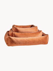 Lit pour chien en velours Classic, tailles variées, Velours terracotta, larg. 68 x prof. 55 cm