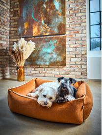 Lit pour chien en velours Classic, tailles variées, Velours terracotta, larg. 68 x prof. 55 cm