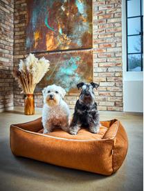 Lit pour chien en velours Classic, tailles variées, Velours terracotta, larg. 68 x prof. 55 cm